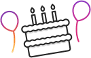 cake with candles icon